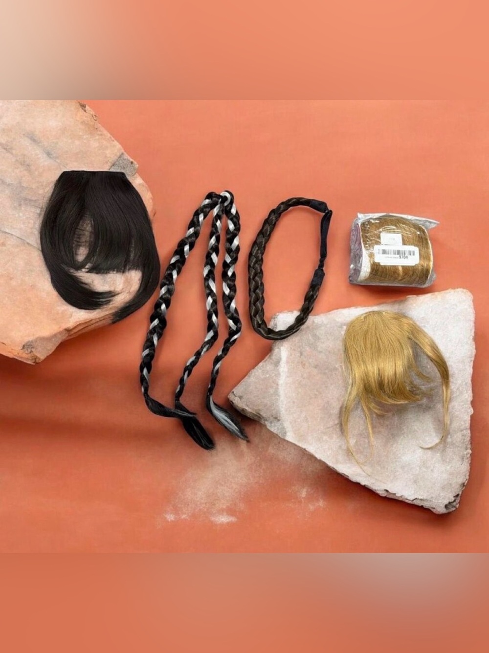 5-Piece Synthetic Hair Extension & Braid Accessory Bundle Lot NEW